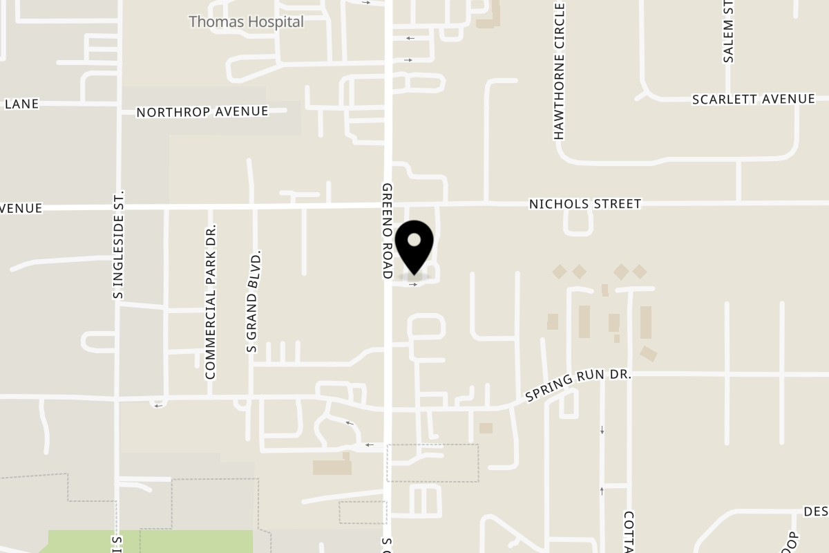 Map showing the location of Ox Kitchen on 365 S Greeno Rd in Fairhope